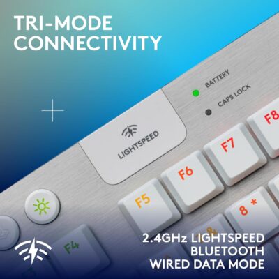Logitech G915 TKL: Sleek Wireless Gaming Keyboard with Customizable RGB and Durable PBT Keycaps 12 Logitech G915 TKL: Sleek Wireless Gaming Keyboard with Customizable RGB and Durable PBT Keycaps