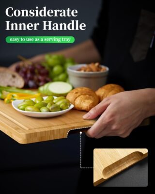 Kitsure Bamboo Cutting Board: Versatile & Juice-Ready Kitchen Essential in Multiple Sizes 7 Kitsure Bamboo Cutting Board: Versatile & Juice-Ready Kitchen Essential in Multiple Sizes