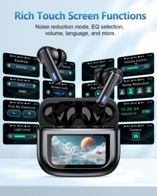 All-Day Wireless Audio: Touch-Controlled Noise Cancelling Earbuds with Deep Bass and IPX7 Waterproofing 5 All-Day Wireless Audio: Touch-Controlled Noise Cancelling Earbuds with Deep Bass and IPX7 Waterproofing
