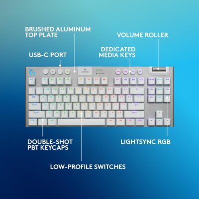 Logitech G915 TKL: Sleek Wireless Gaming Keyboard with Customizable RGB and Durable PBT Keycaps 13 Logitech G915 TKL: Sleek Wireless Gaming Keyboard with Customizable RGB and Durable PBT Keycaps