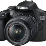 Canon EOS 2000D / Rebel T7 DSLR Camera with EF-S 18-55mm + EF 75-300mm Daul Lens + SanDisk 64GB Memory Card + Tripod + Case + Wideangle Lenses + ZeeTech Accessory Bundle (21pc Bundle) (Renewed)