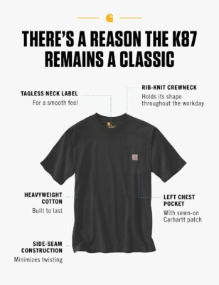 Carhartt Men's Comfortable Heavyweight Pocket Tee – Available in Big & Tall Sizes 10 Carhartt Men's Comfortable Heavyweight Pocket Tee – Available in Big & Tall Sizes