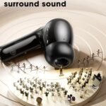 Wireless Earbuds, Bluetooth Ear Buds with Big Bass Stereo Sound, 48 Hours Playtime, Lightweight in-Ear Fit Earphones, IPX7, Hands-Free Calls with AI for iPhone, Android, Pad, Sports, Workout