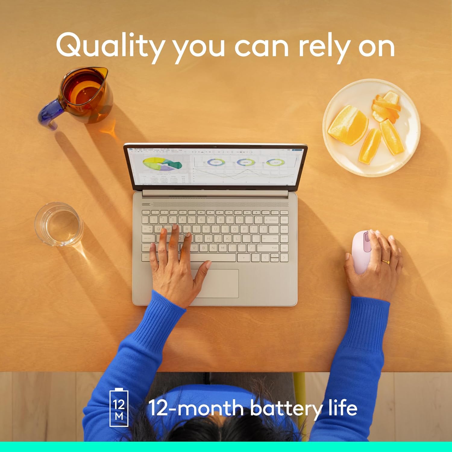 Logitech M196: Sleek Bluetooth Mouse for Laptops and Tablets with Year-Long Battery Life 8 Logitech M196: Sleek Bluetooth Mouse for Laptops and Tablets with Year-Long Battery Life