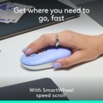 Logitech POP Mouse: The Versatile Silent Companion for Your Devices in Lilac.