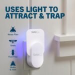 Safer Home Indoor Plug-In Fly Trap – SH502 – Effective Fruit Fly Traps for Indoors, Gnat Traps for House Indoor, 400 Sq Ft Protection – Style: 1 Device + 2 Glue Cards
