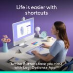 Logitech POP Mouse: The Versatile Silent Companion for Your Devices in Lilac.