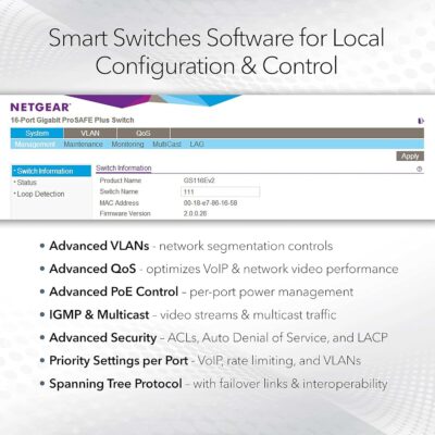 NETGEAR GS748T: Versatile 48-Port Managed Gigabit Switch with Cloud Management and Rackmount Flexibility 10 NETGEAR GS748T: Versatile 48-Port Managed Gigabit Switch with Cloud Management and Rackmount Flexibility