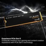 WD_BLACK 2TB SN8100 NVMe SSD Internal Solid State Drive – Gen 5 PCIe 5.0×4, M.2 2280, Seq. Read Speeds Up to 14,900 MB/s, Best for AI Applications, Gaming, and Video Editing – WDS200T1X0M