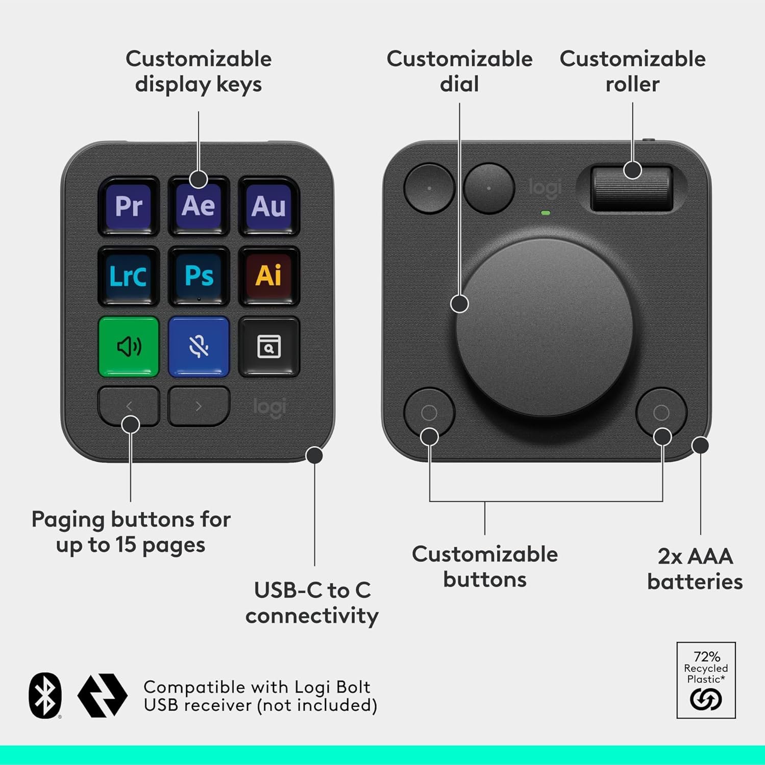 Logitech MX Creative Console: Customizable Control for Designers and Streamers 9 Logitech MX Creative Console: Customizable Control for Designers and Streamers
