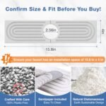 Quick-Dry Diatomite Faucet Mat: Stylish Splash Guard for Kitchen and Bath