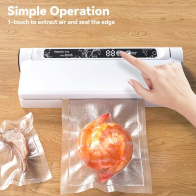 Powerful Compact Vacuum Sealer with Dual Modes and 20 Bags for Effortless Food Preservation 10 Powerful Compact Vacuum Sealer with Dual Modes and 20 Bags for Effortless Food Preservation