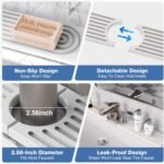 Quick-Dry Diatomite Faucet Mat: Stylish Splash Guard for Kitchen and Bath