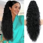 28-Inch Wavy Curly Clip-In Ponytail for Effortless Glam