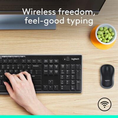 Logitech MK270 Wireless Keyboard and Mouse Combo for Windows, 2.4 GHz, 8 Multimedia Keys, PC, Laptop, Wireless Keyboard Compact Mouse Combo - Black 9 Logitech MK270 Wireless Keyboard and Mouse Combo for Windows, 2.4 GHz, 8 Multimedia Keys, PC, Laptop, Wireless Keyboard Compact Mouse Combo - Black