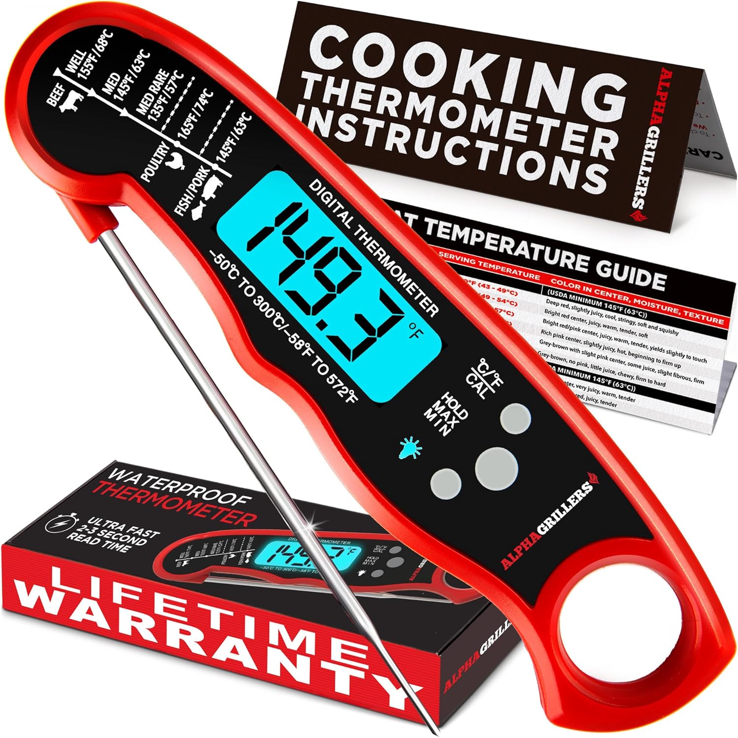 Instant Read Meat Thermometer: The Ultimate BBQ Companion for Perfectly Cooked Meals! 6 Instant Read Meat Thermometer: The Ultimate BBQ Companion for Perfectly Cooked Meals!