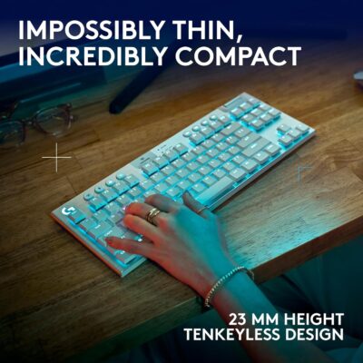 Logitech G915 TKL: Sleek Wireless Gaming Keyboard with Customizable RGB and Durable PBT Keycaps 15 Logitech G915 TKL: Sleek Wireless Gaming Keyboard with Customizable RGB and Durable PBT Keycaps