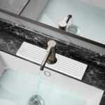 Quick-Dry Diatomite Faucet Mat: Stylish Splash Guard for Kitchen and Bath