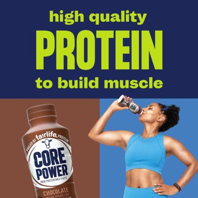 Core Power Protein Shake, Chocolate, 26g Bottle, 14oz, 12 Pack 10 Core Power Protein Shake, Chocolate, 26g Bottle, 14oz, 12 Pack