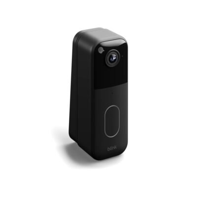 Elevate Your Security: Blink Video Doorbell Wedge Mount in Sleek Black