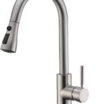 Stylish and Versatile Pull-Down Kitchen Faucet in Brushed Nickel