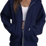 Chic Oversized Zip Hoodie: The Ultimate Fall & Winter Casual Jacket for Women