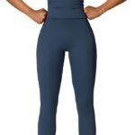Chic and Comfortable Women's Gym Duo: Cross-Back Tank and High-Waisted Leggings