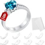 Universal Ring Fitters: 8-Pack Invisible Adjusters for Perfectly Sized Comfort