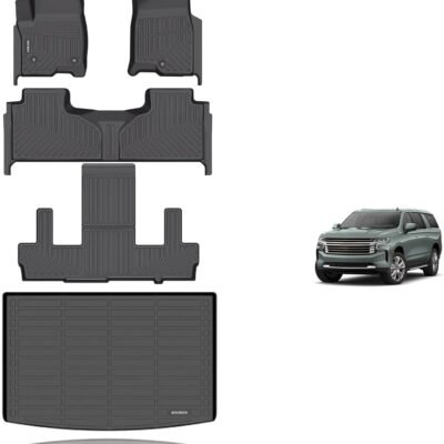 Premium All-Weather TPE Floor Mats & Cargo Liner for 2021-2025 Chevrolet Suburban/GMC Yukon XL