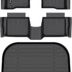 AIPOIL Custom All-Weather Floor Mats & Cargo Liner Set for 2010-2019 Ford Taurus – Durable Anti-Slip Protection in Black