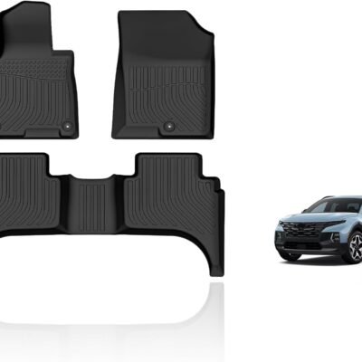 All-Weather Heavy Duty TPE Floor Liners for Hyundai Santa Cruz (2022-2026) – Complete Protection with Non-Slip Design