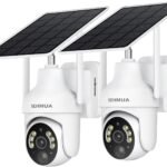 SEHMUA 2K Wireless Outdoor Security Cameras with 360° View & Color Night Vision: Easy Install and Smart Features
