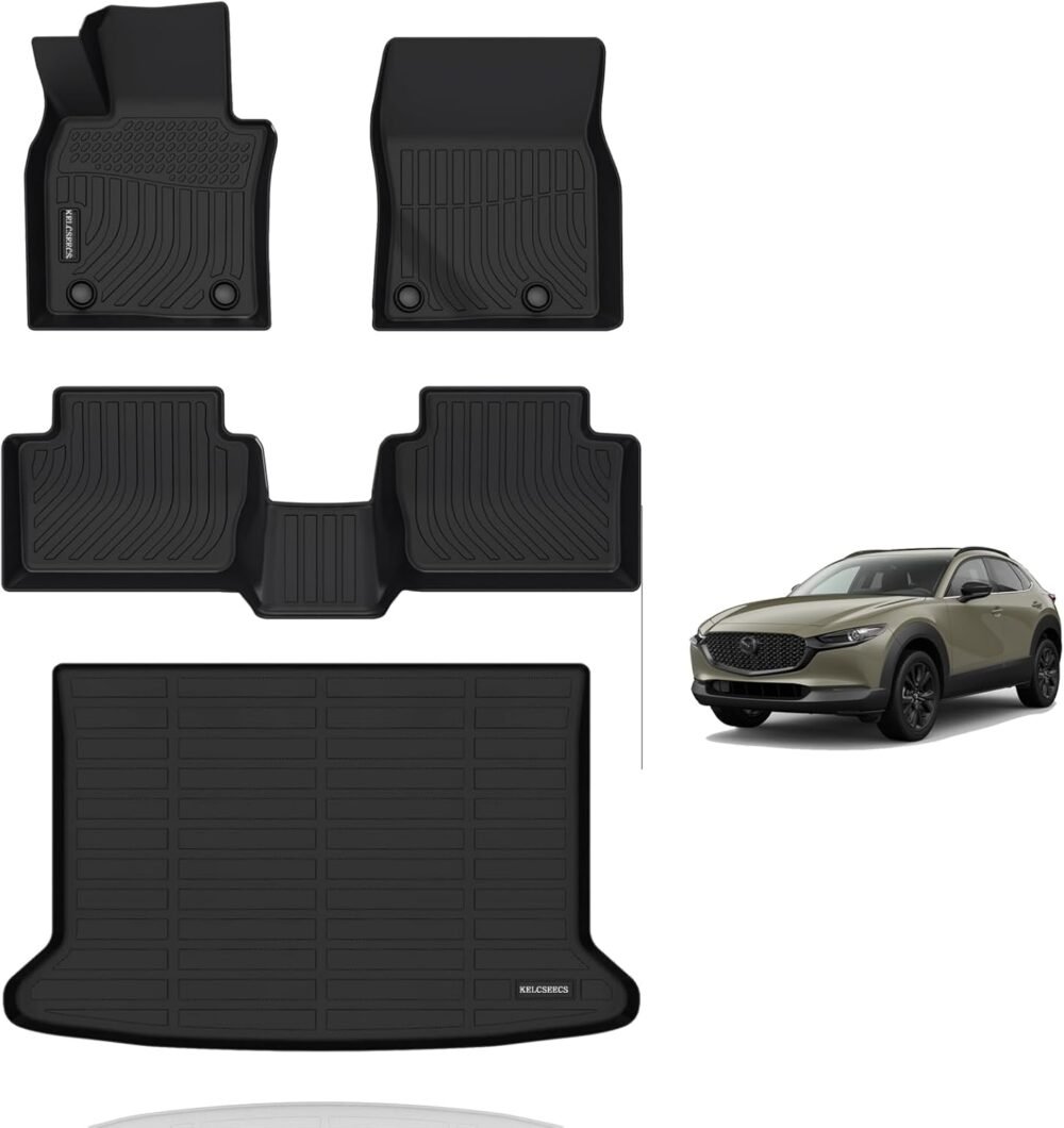 Ultimate All-Weather TPE Floor Liners for 2020-2025 Mazda CX-30 - Custom Fit & Waterproof Protection