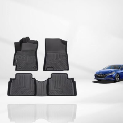 Custom Heavy-Duty TPE Floor Mats for Hyundai Elantra & Elantra N – All-Weather Protection for 2021-2025 Models