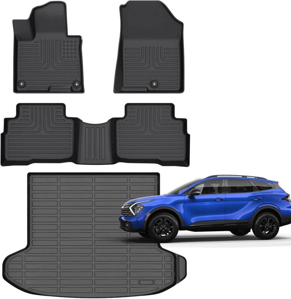 All-Weather Floor Mats and Cargo Liner for 2023-2025 Kia Sportage Hybrid