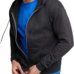 Men's Eco-Friendly Full-Zip Fleece Hoodie for Comfort and Style