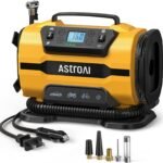 Versatile 150PSI Portable Air Compressor with Dual Motors and LED for All Your Inflation Needs