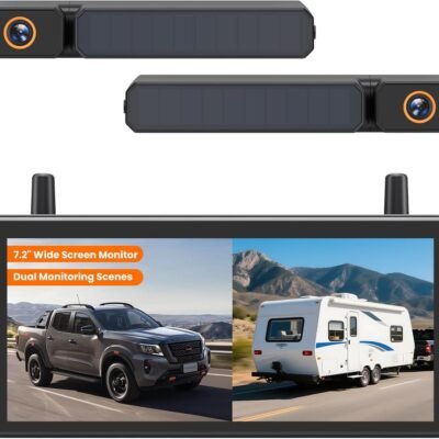 Dual-Camera Solar Backup System for Enhanced Vehicle Safety and Visibility