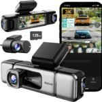 Comprehensive 3K Dash Cam with 360° Coverage, Built-in GPS, and 128GB Free Card for Ultimate Driving Security