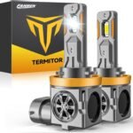 Powerful 10X Bright H11 LED Bulbs - Long-Lasting Cool White Illumination for Hassle-Free Driving
