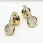 JewelPods C01 Pro: Chic Yellow Gold Wireless Earbuds for Superior Sound Experience