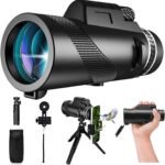 High-Powered 80x100 Monocular with Smartphone Adapter for Outdoor Adventures