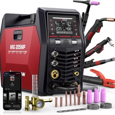 ARCCAPTAIN MIG205MP: The Versatile 9-in-1 Dual Voltage Welding Solution with Smart iControl App