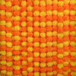 Vibrant 5-Foot Marigold Garland for Festive Decor and Celebrations