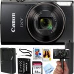 Complete Photography Kit: Renewed Canon PowerShot IXY 650 with Essentials and Stabilizing Grip