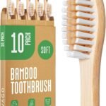 Eco-Friendly Bamboo Toothbrushes: 10 Pack of Soft, BPA-Free Bristles for a Sustainable Smile