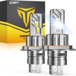 FAHREN H4 LED Bulbs: Ultra Bright, Easy Install, Compact Design - Pack of 2