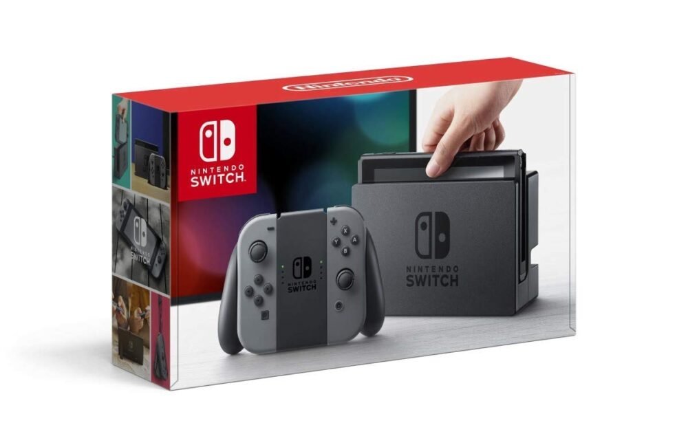 Revived Nintendo Switch Console with Classic Gray Joy-Cons