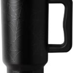 Spooktacular Sip: 40 oz Insulated Tumbler with Spiderweb Design