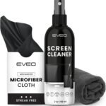 Crystal Clear: 2oz Screen Cleaner Spray with Dual Microfiber Cloths for All Your Devices